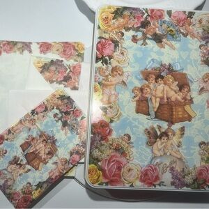 Victorian Case Stationary Co. Yonkers New York Tin Box Notecards & Envelopes
